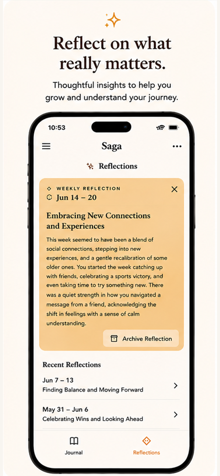 Saga reflections view