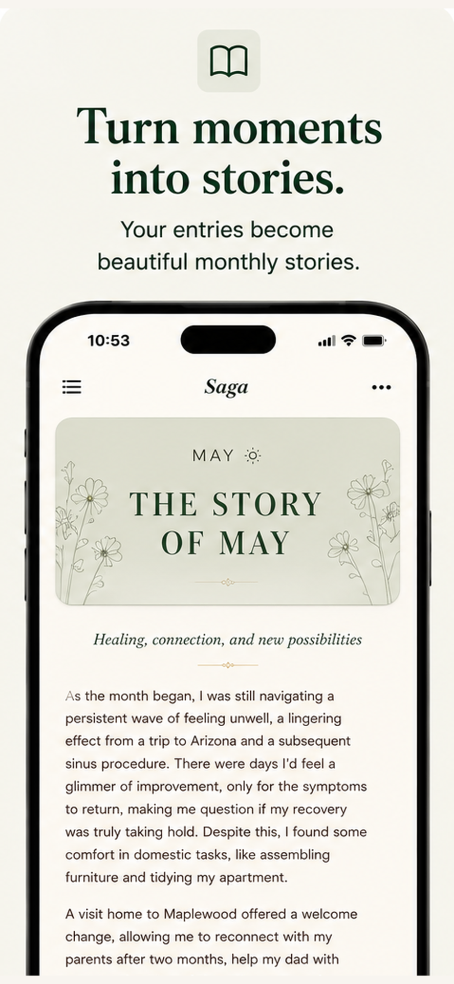 The Story of May — a monthly Saga story